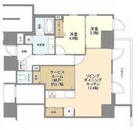 東京都千代田区麹町3(マンション)の賃貸物件の間取り