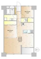 東京都品川区南大井6(マンション)の賃貸物件の間取り
