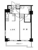 東京都中央区日本橋浜町1(マンション)の賃貸物件の間取り