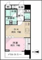 東京都中野区弥生町1(マンション)の賃貸物件の間取り