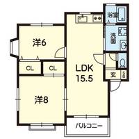 ソレーユ島崎の間取り