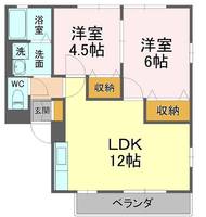 シャルム Wの間取り