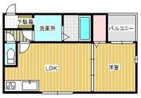 レーベンハイム西加賀谷の間取り