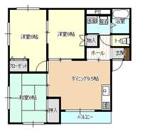メゾンエレーヌの間取り
