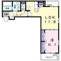 大阪府枚方市長尾元町7(アパート)の賃貸物件の間取り