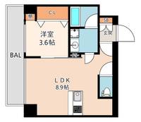 ブエナビスタ難波サウスタワーの間取り