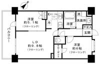 東京都日野市豊田4(マンション)の賃貸物件の間取り