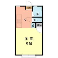 東京都八王子市南大沢2(アパート)の賃貸物件の間取り
