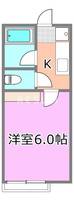 千葉県千葉市稲毛区天台5(アパート)の賃貸物件の間取り
