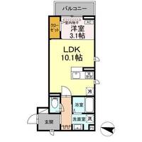 福島県郡山市赤木町(アパート)の賃貸物件の間取り