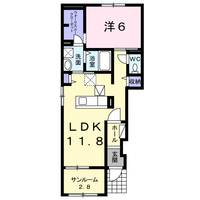千葉県長生郡一宮町東野(アパート)の賃貸物件の間取り