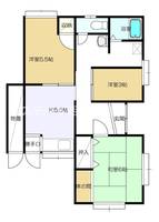 岩手県花巻市東町(一戸建)の賃貸物件の間取り