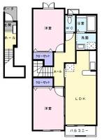 千葉県茂原市早野(アパート)の賃貸物件の間取り