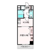 クレイドル西田辺の間取り