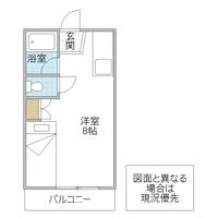 茨城県水戸市西原3(アパート)の賃貸物件の間取り