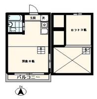 東京都八王子市堀之内(アパート)の賃貸物件の間取り
