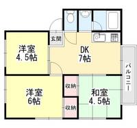 リバーサイド三輪の間取り