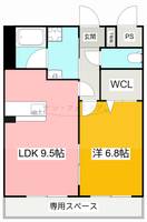 愛知県豊橋市往完町字郷社東(アパート)の賃貸物件の間取り