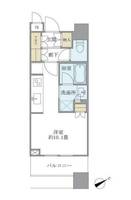 東京都品川区上大崎3(マンション)の賃貸物件の間取り