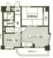 神奈川県川崎市川崎区田島町(マンション)の賃貸物件の間取り