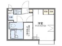 レオパレスパーチェ作新台の間取り