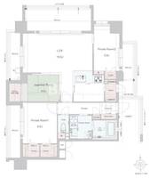 福岡県福岡市西区福重4(マンション)の賃貸物件の間取り