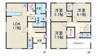 千葉県四街道市吉岡(一戸建)の賃貸物件の間取り
