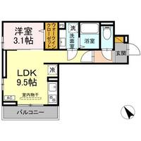 千葉県千葉市花見川区南花園1(アパート)の賃貸物件の間取り