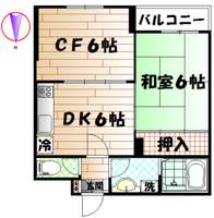 東京都中野区上高田1(マンション)の賃貸物件の間取り