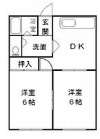 コーポ富士見の間取り