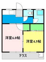 熊本県熊本市中央区出水6(アパート)の賃貸物件の間取り