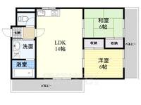 大阪府茨木市沢良宜西2(マンション)の賃貸物件の間取り