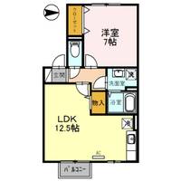 兵庫県神戸市垂水区中道3(アパート)の賃貸物件の間取り