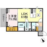 千葉県千葉市花見川区南花園1(アパート)の賃貸物件の間取り
