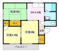 アーバンライフ鳥栖A棟の間取り
