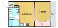 甲子園マンションの間取り