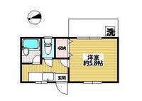 東京都目黒区中町2(アパート)の賃貸物件の間取り