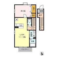 栃木県宇都宮市宮の内3(アパート)の賃貸物件の間取り