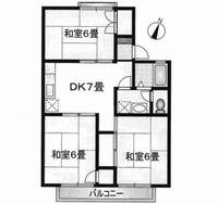 パレーシャル牛田の間取り