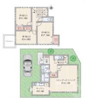 大阪府吹田市佐井寺3(一戸建)の賃貸物件の間取り