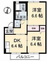 岡山県倉敷市広江5(アパート)の賃貸物件の間取り
