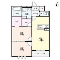 兵庫県伊丹市鴻池5(アパート)の賃貸物件の間取り