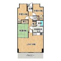 サーパス芝中Iの間取り