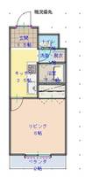 アパルト長野Iの間取り