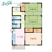 三重県松阪市五反田町5(一戸建)の賃貸物件の間取り