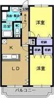 メゾンドゥソレイユIIの間取り