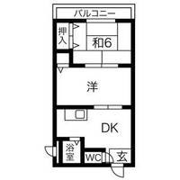 大阪府枚方市宮之阪3(マンション)の賃貸物件の間取り