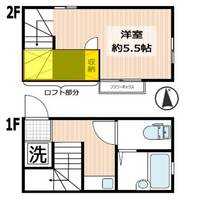 千葉県習志野市藤崎1(アパート)の賃貸物件の間取り