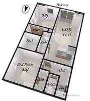 物件の間取り画像