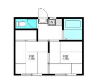埼玉県朝霞市本町1(アパート)の賃貸物件の間取り